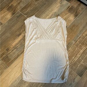 INC Elegant Cream Sleeveless Top